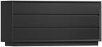 TEENFON 63" Dresser for Bedroom with 9 Drawers, Black Dresser with Metal Slide, Bedroom Dressers, Wood Dressers & Chests of Drawers for Bedroom, Hallway, Black by TEENFON