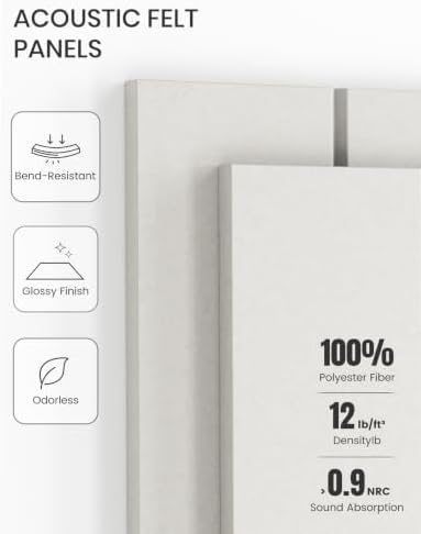 Fluxynara 48" x 36" Large Felt Bulletin Board, Milky White - Image 5