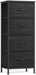 SONGMICS Dresser for Bedroom, Tall Dresser with 4 Fabric Drawers by SONGMICSbySONGMICSHOME