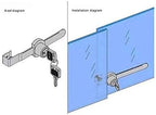 2Pcs Glass Cabinet Lock with Keys, Display Case Lock - Image 5
