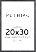 puthiac 20x30 Solid Oak Wood Picture Frame, Black, 1 Pack by PUTHIAC