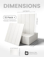 Fluxynara 48" x 36" Large Felt Bulletin Board, Milky White - Image 2