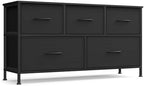 SONGMICS Dresser for Bedroom, Wide Dresser with 5 Fabric Drawers by SONGMICSbySONGMICSHOME