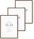 18x24 Wood Poster Frame, 18x24 Solid Oak Picture Frames Matted to 16x20 by TumblerHome