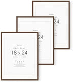 18x24 Wood Poster Frame, 18x24 Solid Oak Picture Frames Matted to 16x20 by TumblerHome