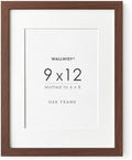 9x12 Wood Frame, Solid Oak 9x12 Picture Frame with Mat to 6x8 by TumblerHome
