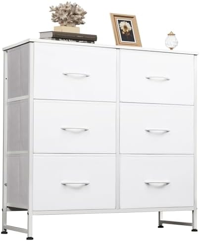WLIVE Dresser for Bedroom with 6 Drawers, White by WLIVE