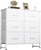 WLIVE Dresser for Bedroom with 6 Drawers, White by WLIVE