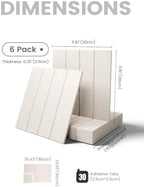 Fluxynara 36" x 24" Large Felt Bulletin Board, Oatmeal - Image 2