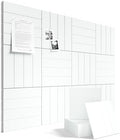 Fluxynara 48" x 36" Large Felt Bulletin Board, Cold White by FLUXYNARA