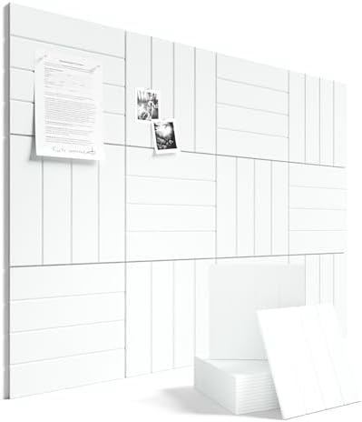 Fluxynara 48" x 36" Large Felt Bulletin Board, Cold White by FLUXYNARA