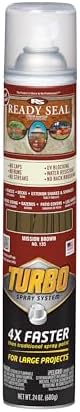 Ready Seal Exterior Wood Stain & Sealer, Mission Brown, Turbo Spray by ReadySeal