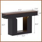 Homieasy Console Table, 47" Entryway Table with Charging Station - Image 2