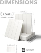 Fluxynara 36" x 24" Large Felt Bulletin Board, Milky White - Image 2