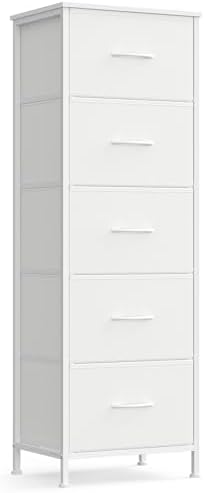 SONGMICS Dresser for Bedroom, Tall Dresser with 5 Fabric Drawers by SONGMICSbySONGMICSHOME