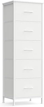 SONGMICS Dresser for Bedroom, Tall Dresser with 5 Fabric Drawers by SONGMICSbySONGMICSHOME