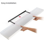 Ballucci Floating Shelf, 48" Wood Wall Shelf with Invisible Brackets for Bathroom, Living Room, Bedroom, Kitchen, Nursery, 8" Deep, White - Image 5
