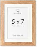 5x7 Picture Frame, Solid Oak Wood 5x7 Photo Frame with Mat to 4x6 by TumblerHome