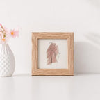 4x4 Picture Frame, Solid Oak Wood 4x4 Photo Frames - Image 6