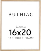 puthiac 16x20 Solid Oak Wood Picture Frame, Natural Oak, 1 Pack by PUTHIAC