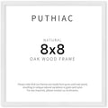 puthiac 8x8 Solid Oak Wood Picture Frame, White, 1 Pack by PUTHIAC