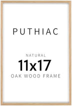 puthiac 11x17 Solid Oak Wood Picture Frame, Natural Oak, 1 Pack by PUTHIAC
