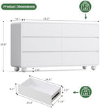 Lulive Dressers and Nightstands Set 3-Piece, White - Image 5