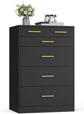 VASAGLE 6-Drawer Dresser, Chest of Drawers, 23.7 x 15.8 x 34.8 Inches by VASAGLEbySONGMICSHOME