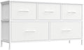SONGMICS Dresser for Bedroom, Wide Dresser with 5 Fabric Drawers by SONGMICSbySONGMICSHOME