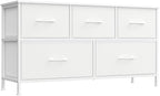 SONGMICS Dresser for Bedroom, Wide Dresser with 5 Fabric Drawers by SONGMICSbySONGMICSHOME