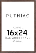 puthiac 16x24 Solid Oak Wood Picture Frame, Walnut, 1 Pack by PUTHIAC