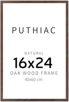 puthiac 16x24 Solid Oak Wood Picture Frame, Walnut, 1 Pack by PUTHIAC