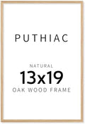 puthiac 13x19 Solid Oak Wood Picture Frame, Natural Oak, 1 Pack by PUTHIAC