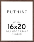 puthiac 16x20 Solid Oak Wood Picture Frame, Walnut, 1 Pack by PUTHIAC