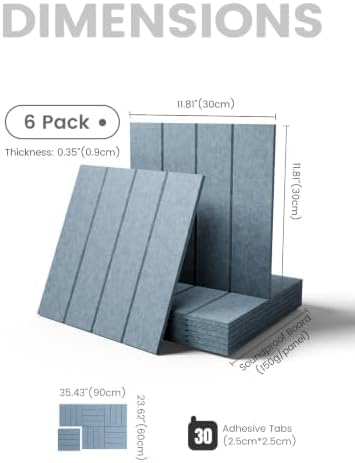 Fluxynara Felt Bulletin Board & Cork Board Alternative, Dusty Blue - Image 3