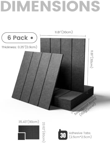 Fluxynara 36" x 24" Large Felt Bulletin Board, Charcoal Gray - Image 2