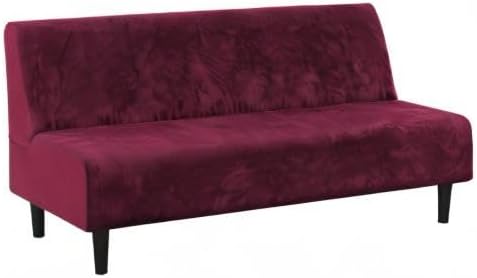 H.VERSAILTEX Real Velvet Futon Cover Armless Sofa Covers Sofa Bed Covers - Image 8