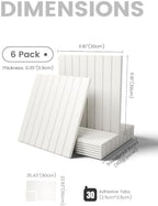 Fluxynara 36" x 24" Large Felt Bulletin Board, Milky White - Image 2