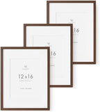 12x16 Picture Frame, Solid Oak Wood 12x16 Frames with Mat to 8.5x11 by TumblerHome