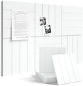Fluxynara 36" x 24" Large Felt Bulletin Board, Cold White by FLUXYNARA