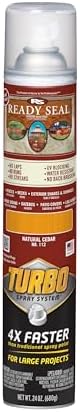 Ready Seal Exterior Wood Stain & Sealer, Natural Cedar, Turbo Spray by ReadySeal