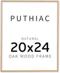 puthiac 20x24 Solid Oak Wood Picture Frame, Natural Oak, 1 Pack by PUTHIAC