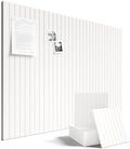 Fluxynara 48" x 36" Large Felt Bulletin Board, Milky White by FLUXYNARA