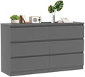 Grey Dresser for Bedroom,48'' Modern 6 Drawer Dresser with Deep Drawer,Storage Wide Chest of Drawers,Wood Bedroom Storage Furniture for Living Room,Closet by CIPACHOHOMEFURNITURE