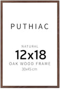 puthiac 12x18 Solid Oak Wood Picture Frame, Walnut, 1 Pack by PUTHIAC