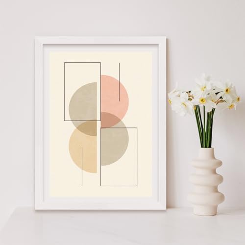 puthiac 16x24 Solid Oak Wood Picture Frame, White, 1 Pack - Image 4