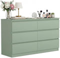 Green Dresser for Bedroom, Modern Large 6 Drawer Dresser with Deep Drawer,Wide Storage Chest of Drawers,TV Stand for Living Room by CIPACHOHOMEFURNITURE