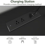 Gyfimoie 6 Drawer Dresser with Power Outlet, Dresser with LED Light - Image 3