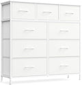 SONGMICS Dresser for Bedroom, Wide Dresser with 9 Fabric Drawers by SONGMICSbySONGMICSHOME