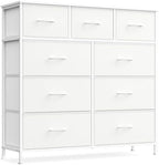 SONGMICS Dresser for Bedroom, Wide Dresser with 9 Fabric Drawers by SONGMICSbySONGMICSHOME